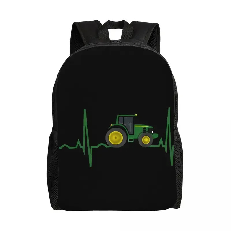 Fashion Backpack Women - Tractor Heartbeat Laptop Rugzak Dames Heren