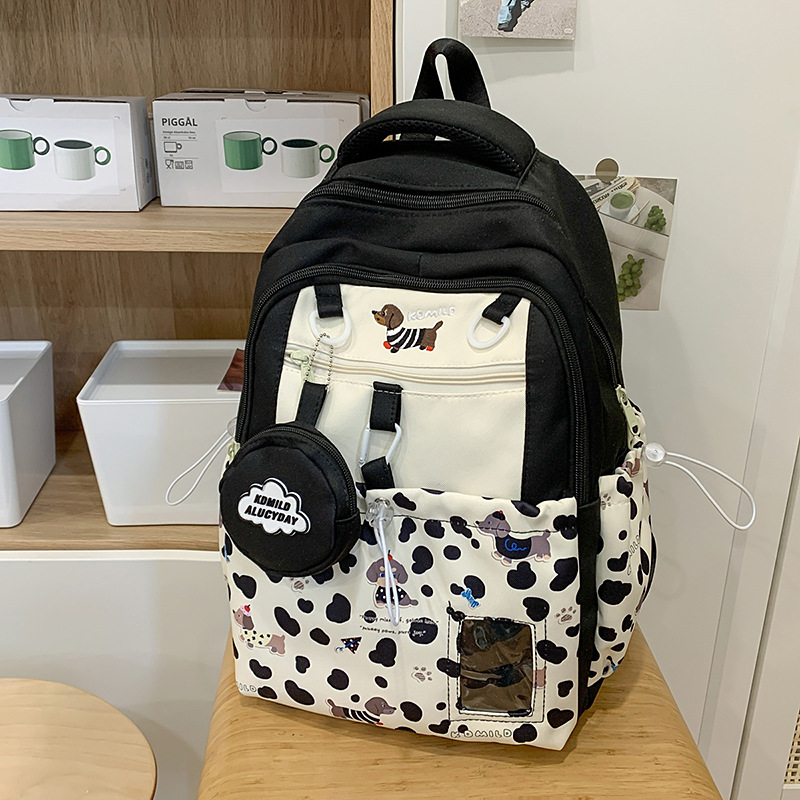 School Backpack Teen - Zoete college-stijl gesplitste rugzak voor tienermeisjes,