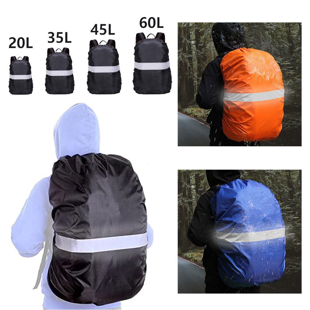 Rain Cover Backpack - Waterdichte Rugzak Regenhoes Reflecterend met Riem