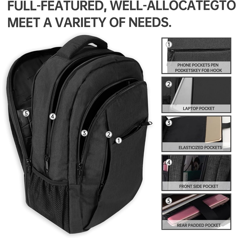 Grote reislaptoprugzak, zakeli - Travel Backpack Anti Theft recensie en prijs
