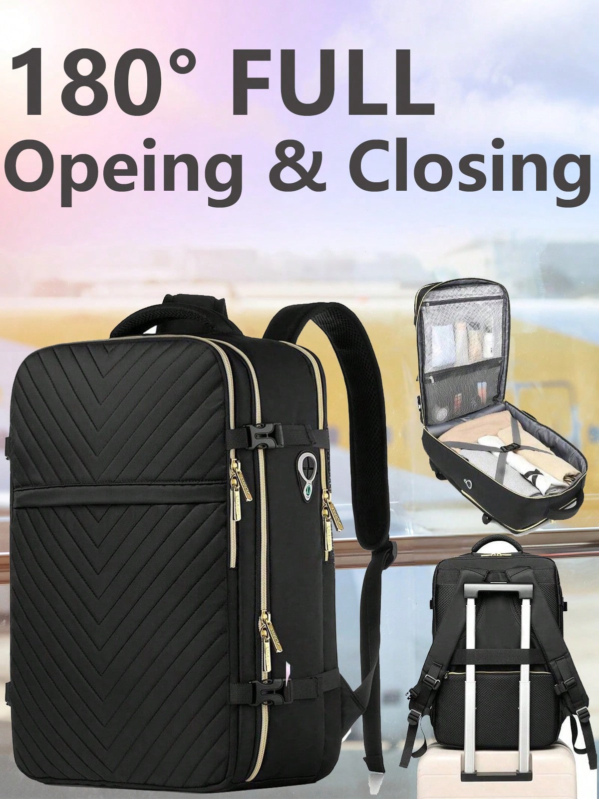Grote handbagage reisrugzak -  - Travel Backpack Anti Theft recensie en prijs
