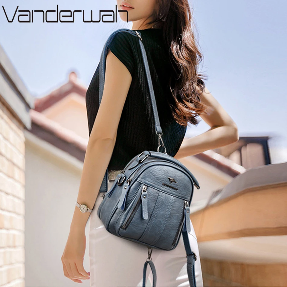 4-in-1 leren rugzakken Multifu - Mini Backpack Purse recensie en prijs