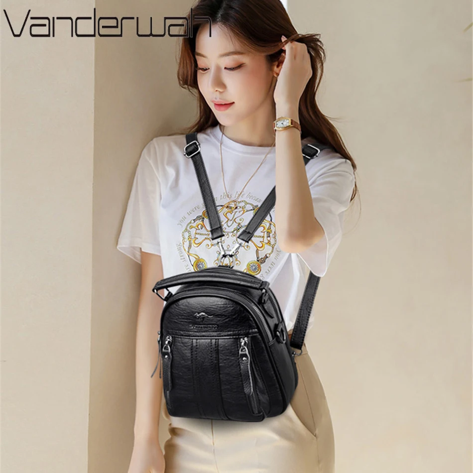 4-in-1 leren rugzakken Multifu - Mini Backpack Purse recensie en prijs